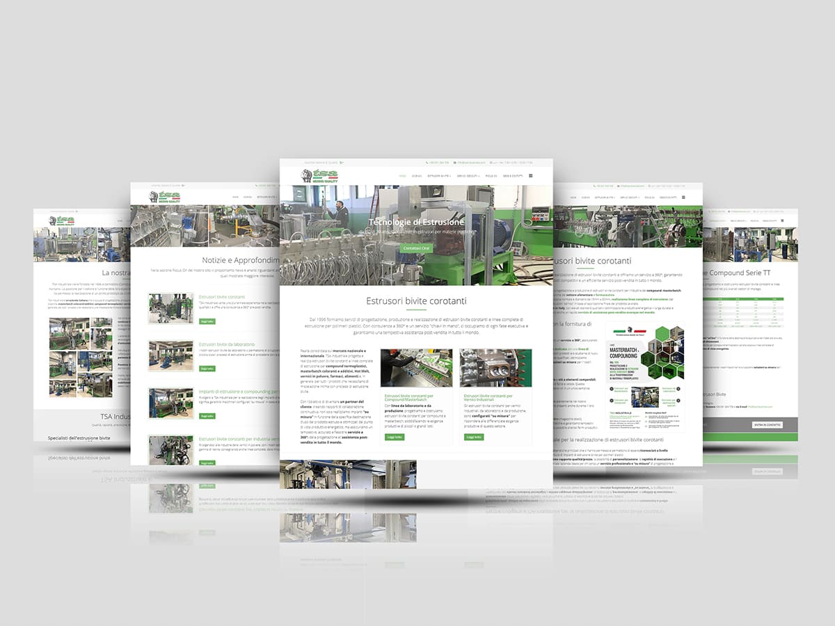realizzazione sito internet TSA INDUSTRIALE SRL - (Luisago - Como - Italia)