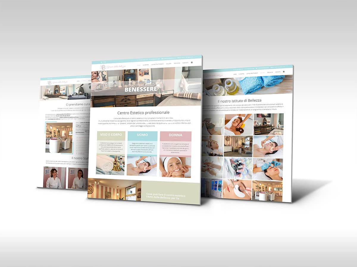 realizzazione sito internet L'ARTE DELLA BELLEZZA - Morbio Inferiore Mendrisio - Ticino - Svizzera