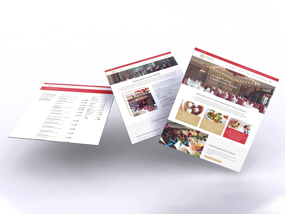 realizzazione sito internet RISTORANTE FELICITÀ - Olgiate Comasco - Como - Italia