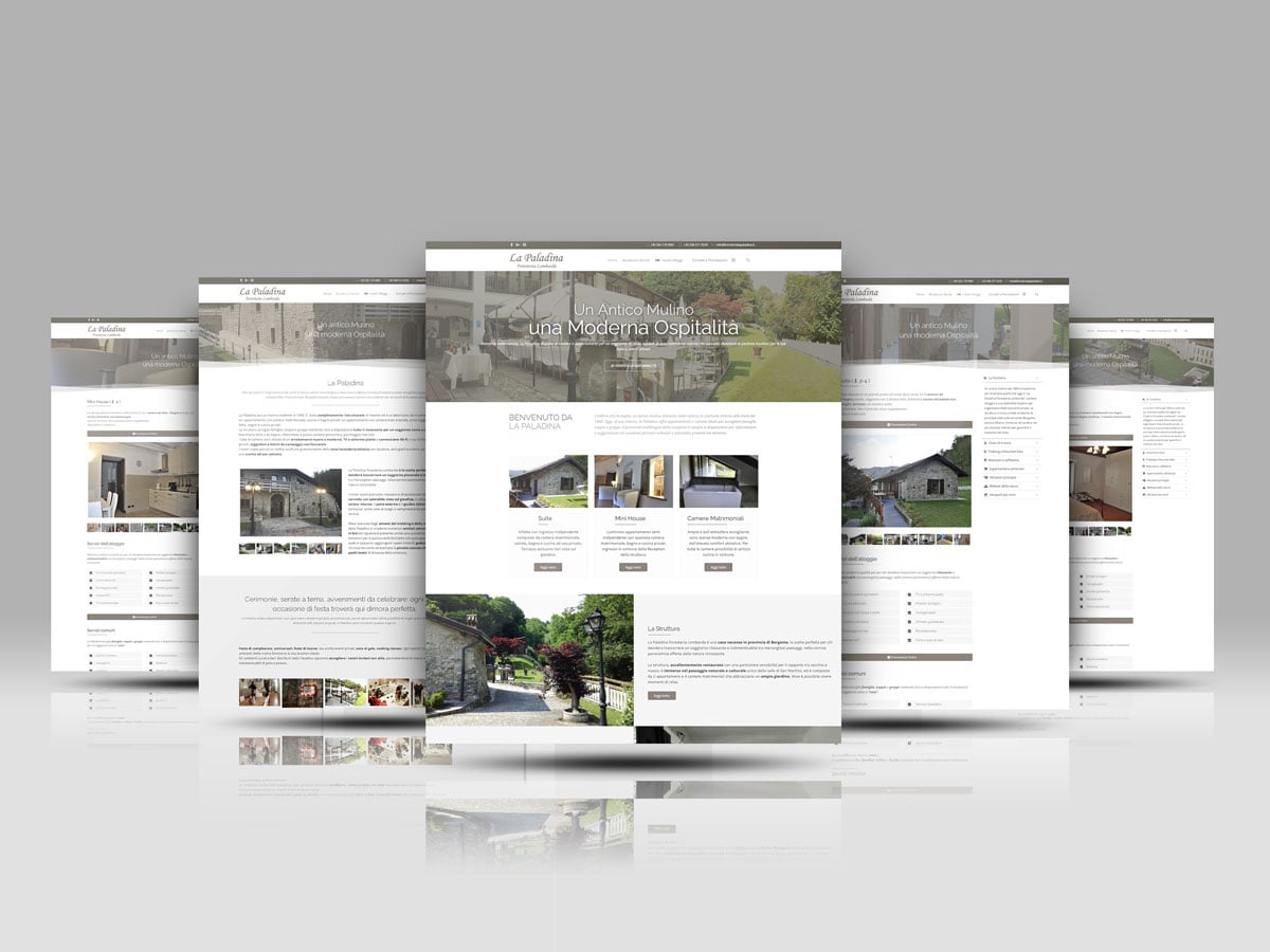 realizzazione sito internet La Paladina Foresteria Lombarda - (Cisano Bergamasco - Bergamo – Italia)