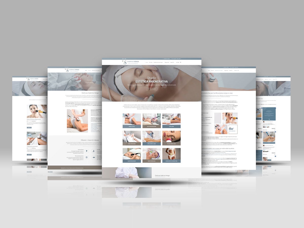 Realizzazione sito internet Sabrina Verga - Studio Estetica Rigenerativa